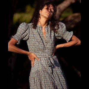 Daughters of India Prairie Dress ~ Sage